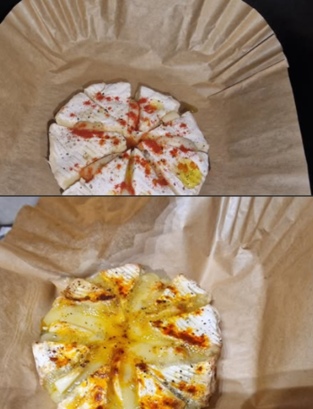 Camembert z czosnkiem i papryką wędzoną z airfryera