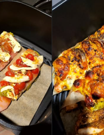 Filet z kurczaka z pesto bazyliowym, pomidorem i mozzarellą – idealne danie na obiad