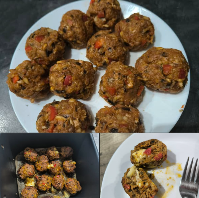 Mielone z pieczarkami, papryką i serem – szybki przepis na soczyste kotlety w airfryerze