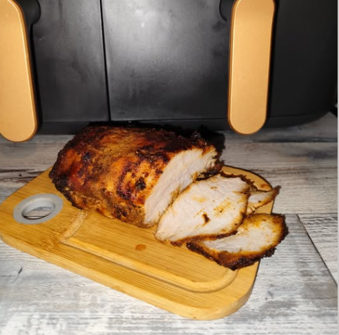 Schab pieczony idealny do chleba – przepis na soczyste mięso z airfryera