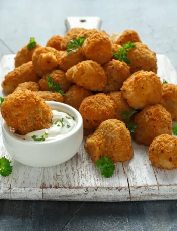 chrupiace pieczarki w panierce z airfryer