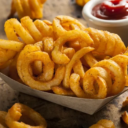 Smażone Frytki Curly Fry z AirFryer