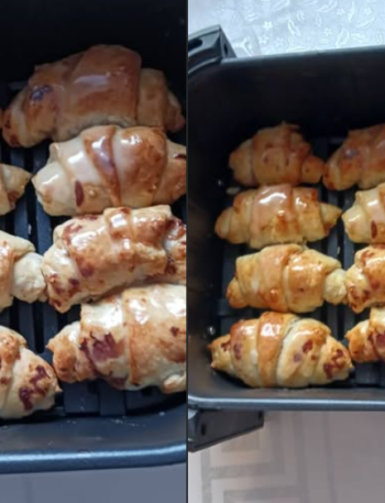 Rogaliki z ciasta francuskiego z jabłkami w Airfryer