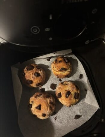 Bułeczki jogurtowe z czekoladą z airfryer