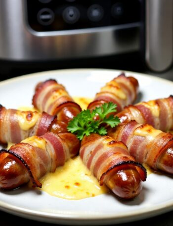 Parówki w boczku i serze z Air Fryer