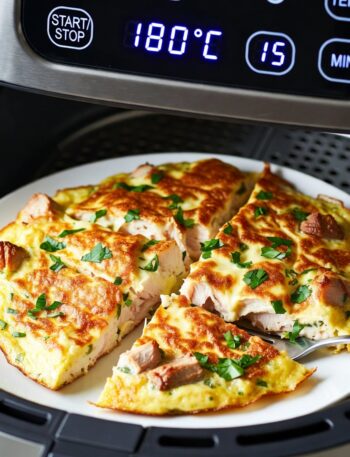 Wysokobiałkowa pieczona jajecznica z Air Fryer