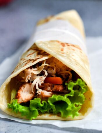 tortilla z kurczakiem z airfryer