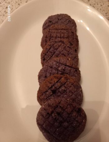 Migdałowe ciasteczka z jabłkami i jagodami w airfryer